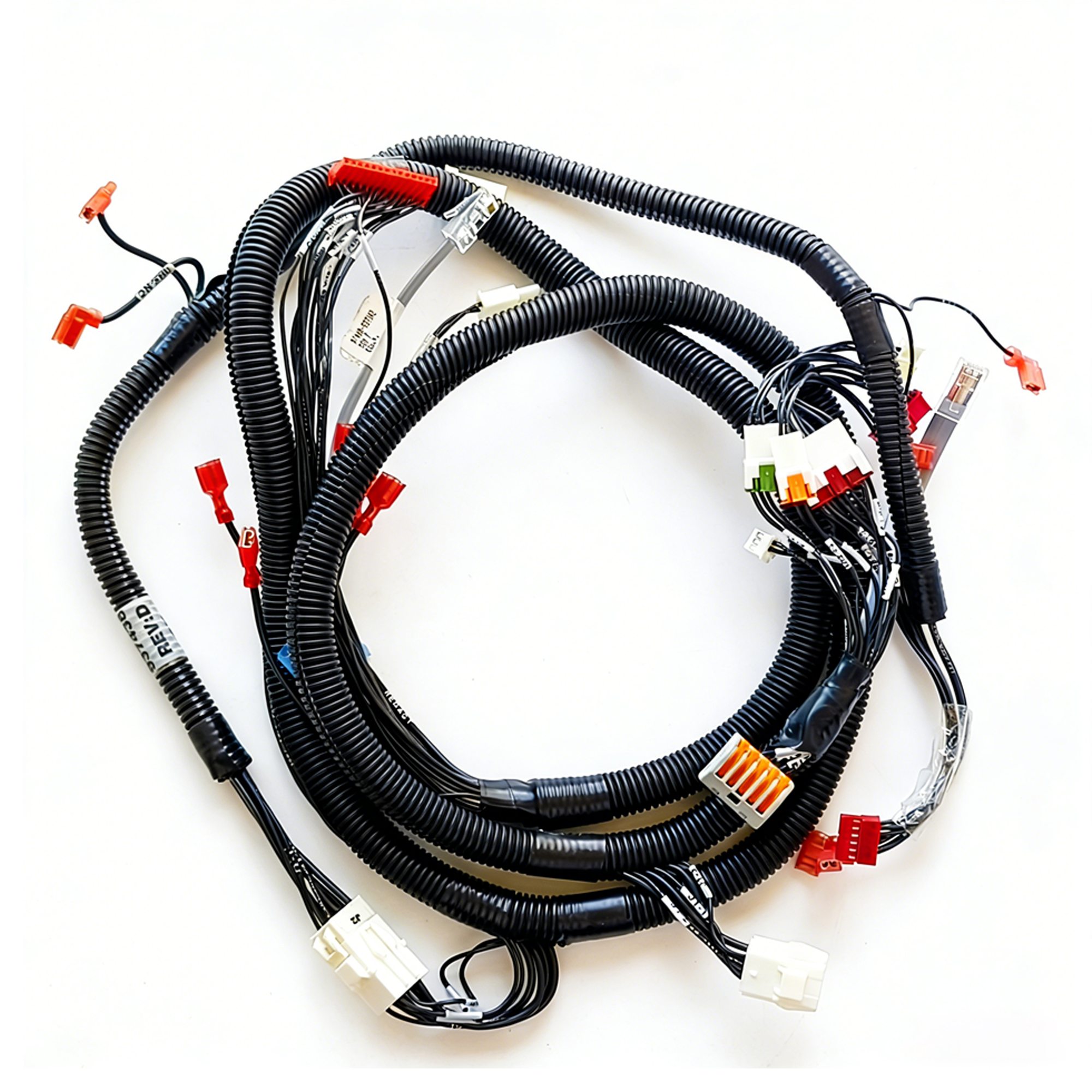 Custom motorcycle wiring harness