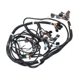 Excavator wiring harness