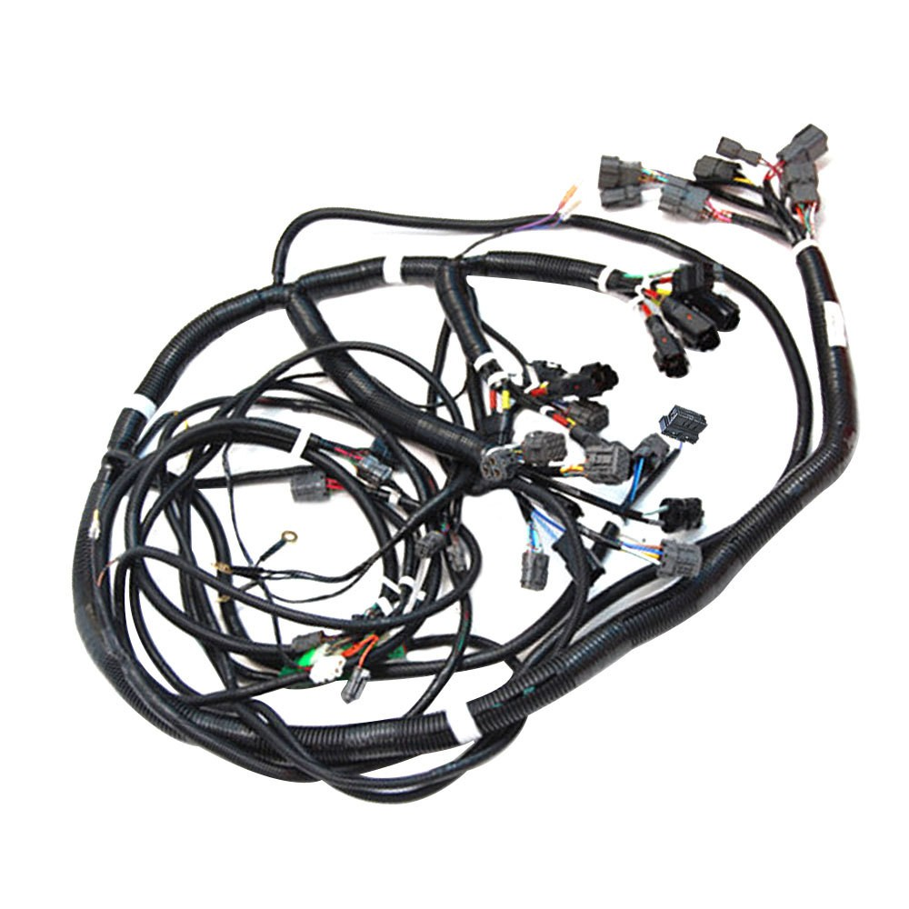 Excavator wiring harness